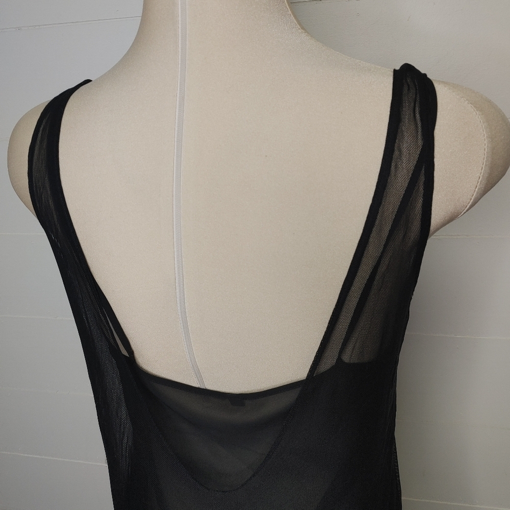 Club Monaco Black Tulle Dress Size 2 - Picture 8 of 14